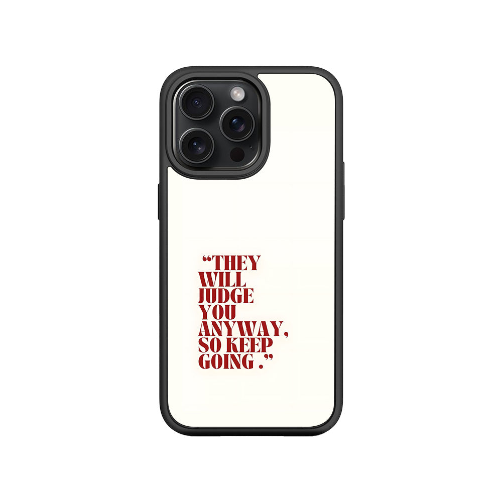 They Will Judge You 3D Skin with Shockguard Armour Magsafe Case for Apple iPhone 15 Pro