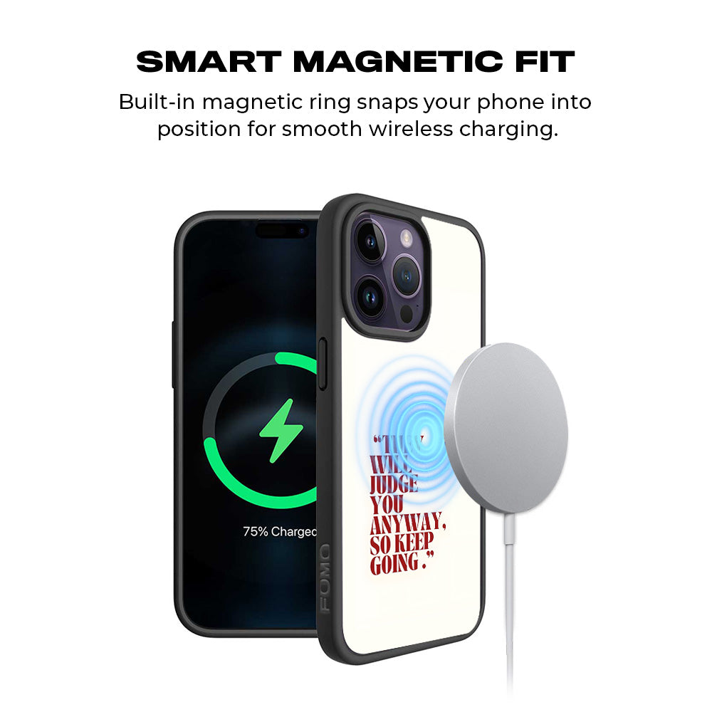 They Will Judge You 3D Skin with Shockguard Armour Magsafe Case for Apple iPhone 15 Pro