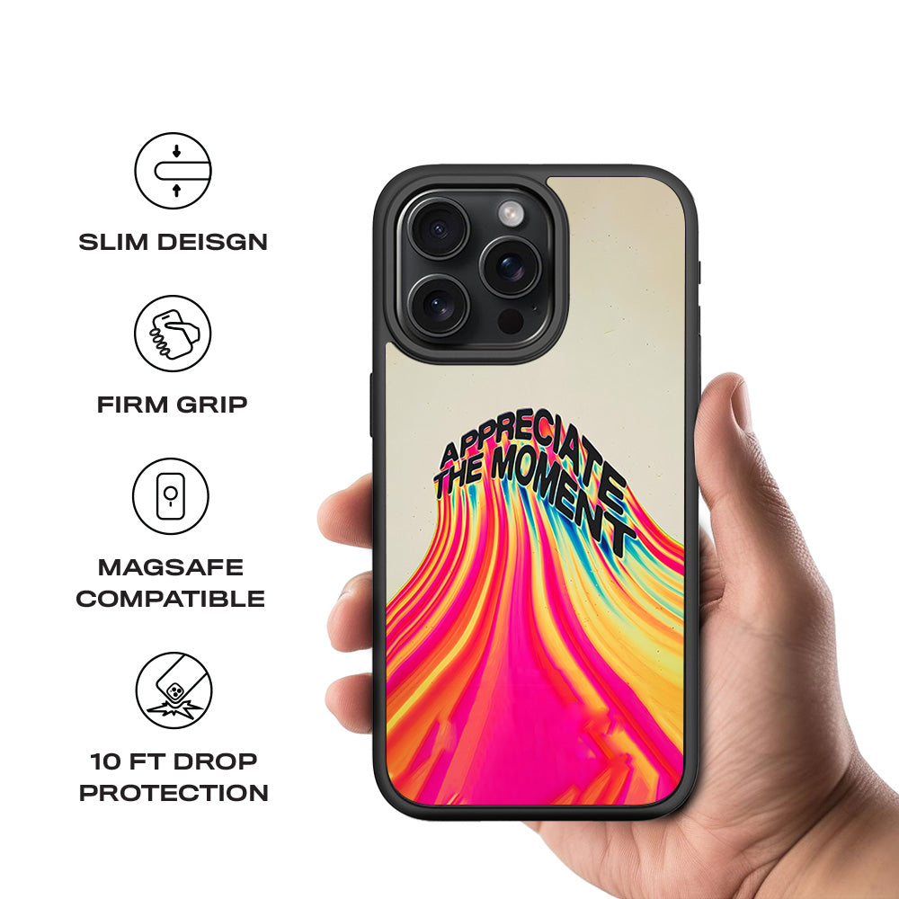 Appreciate the Moment 3D Skin with Shockguard Armour Magsafe Case for Apple iPhone 15 Pro Max