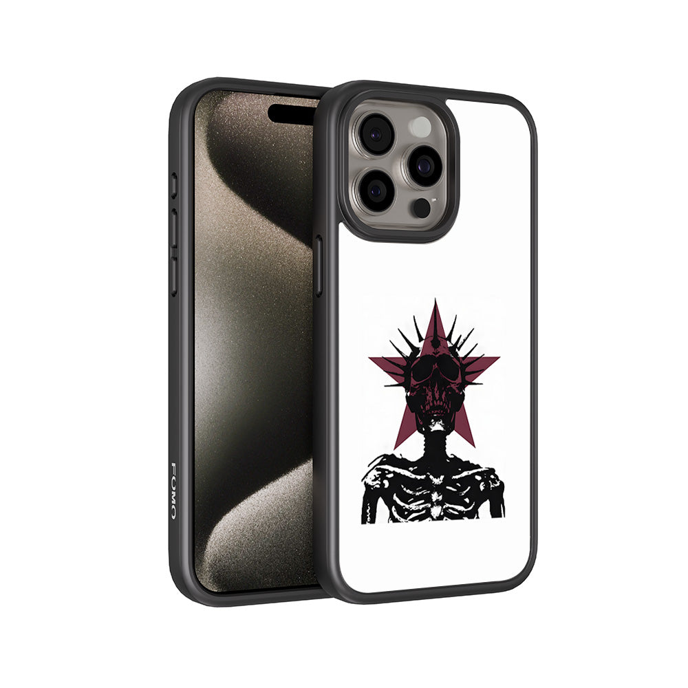 Star Skull Rock 3D Skin with Shockguard Armour Magsafe Case for Apple iPhone 15 Pro