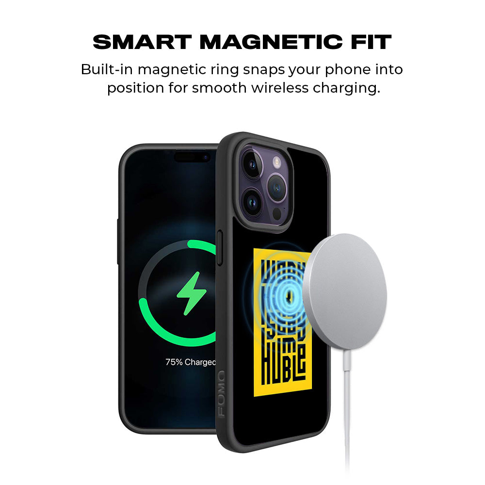 Work Hard Stay Humble 3D Skin with Shockguard Armour Magsafe Case for Apple iPhone 15 Pro Max