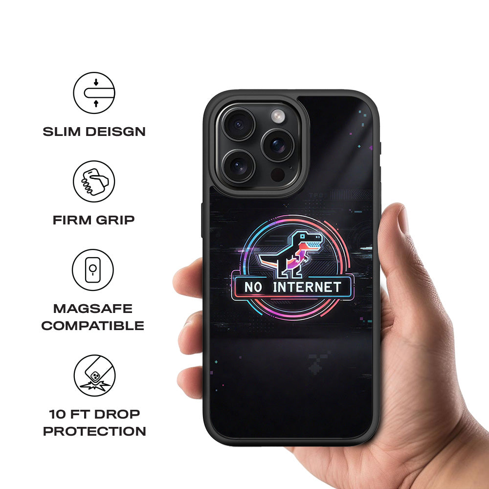 Dinosaur Connection 3D Skin with Shockguard Armour Magsafe Case for Apple iPhone 15 Pro