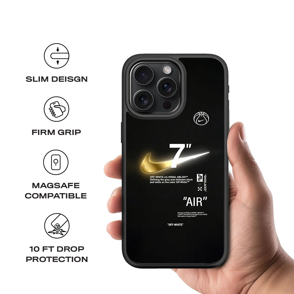 Off-White Sneakerhead 3D Skin with Shockguard Armour Magsafe Case for Apple iPhone 15 Pro Max