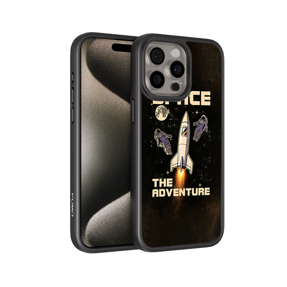 Space Adventure 3D Skin with Shockguard Armour Magsafe Case for Apple iPhone 15 Pro