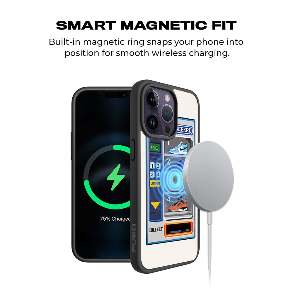 Sneaker Collecting Game 3D Skin with Shockguard Armour Magsafe Case for Apple iPhone 15 Pro