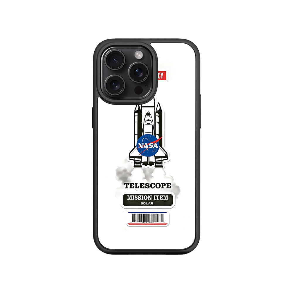 Space Mission NASA 3D Skin with Shockguard Armour Magsafe Case for Apple iPhone 15 Pro
