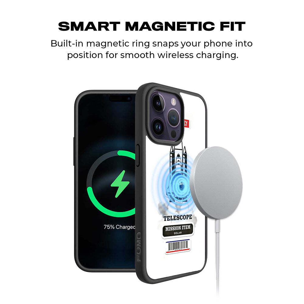 Space Mission NASA 3D Skin with Shockguard Armour Magsafe Case for Apple iPhone 15 Pro