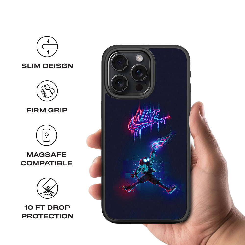 Nike Power Move 3D Skin with Shockguard Armour Magsafe Case for Apple iPhone 15 Pro