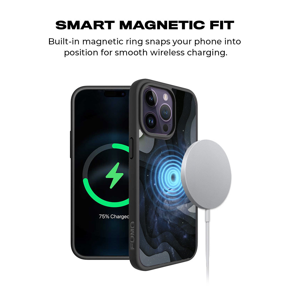 Nike Galaxy 3D Skin with Shockguard Armour Magsafe Case for Apple iPhone 15 Pro