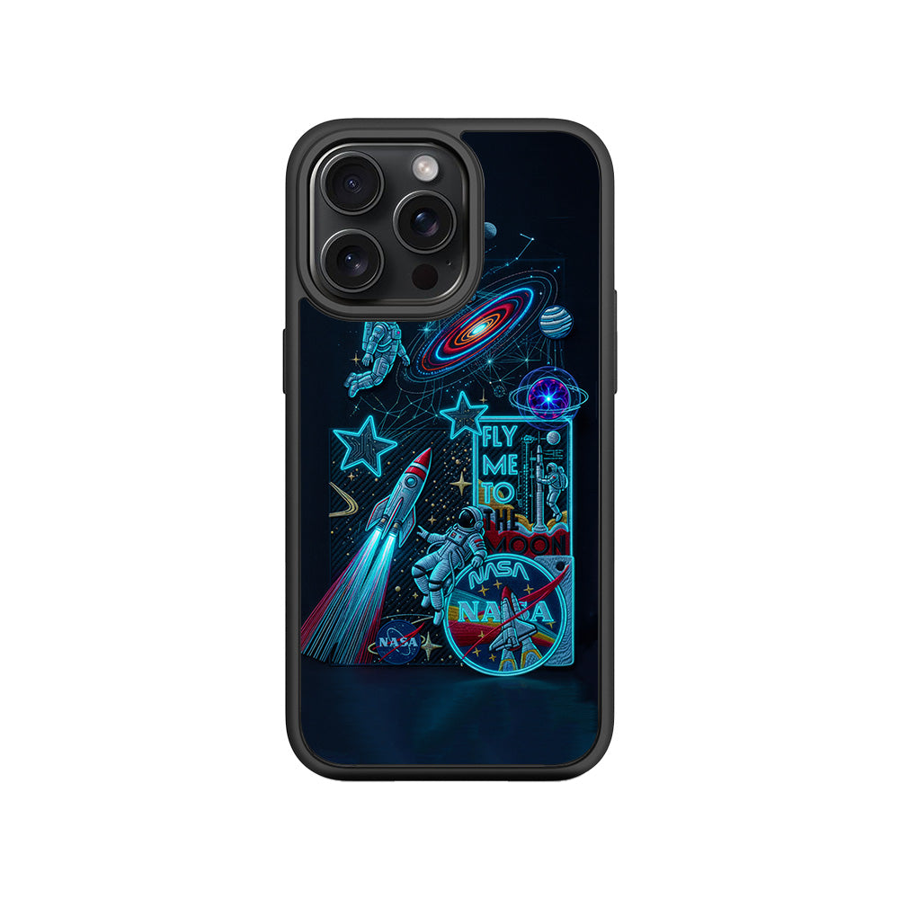 NASA Exploration 3D Skin with Shockguard Armour Magsafe Case for Apple iPhone 15 Pro