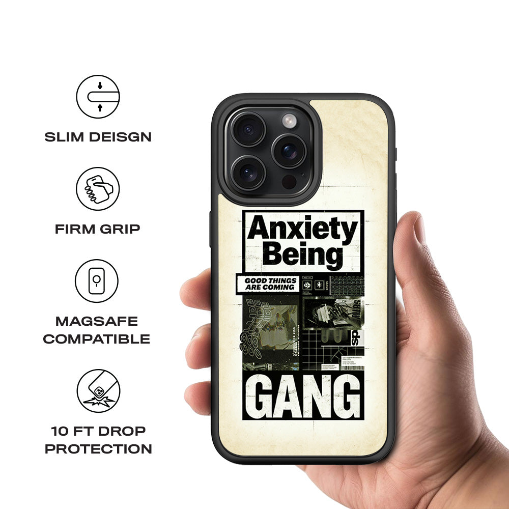 Anxiety Art 3D Skin with Shockguard Armour Magsafe Case for Apple iPhone 15 Pro