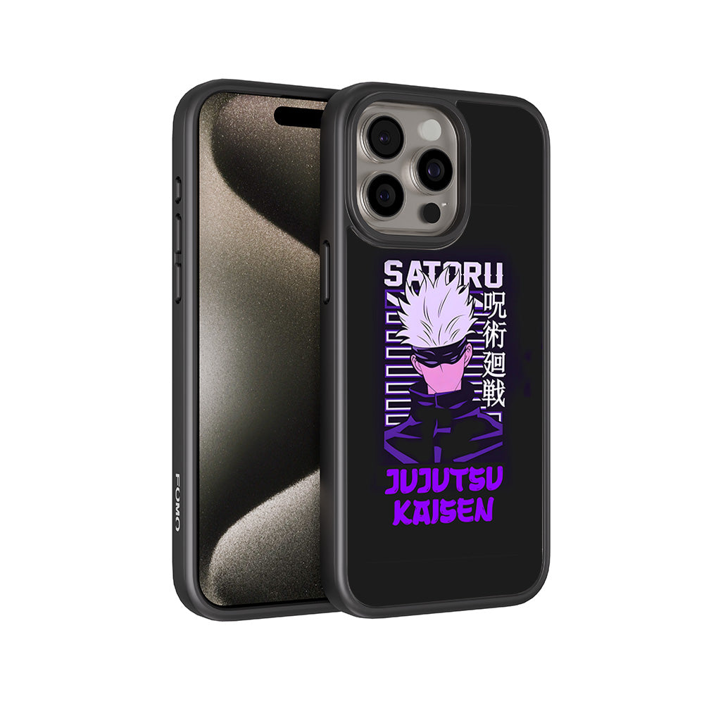 Satoru From Jujutsu Kaisen Anime 3D Skin with Shockguard Armour Magsafe Case for Apple iPhone 15 Pro Max