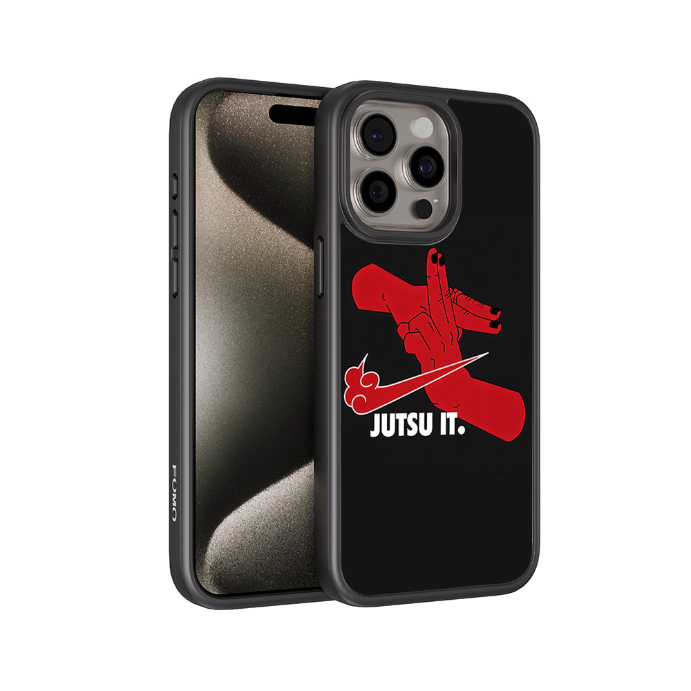 Just Jutsu It 3D Skin with Shockguard Armour Magsafe Case for Apple iPhone 15 Pro