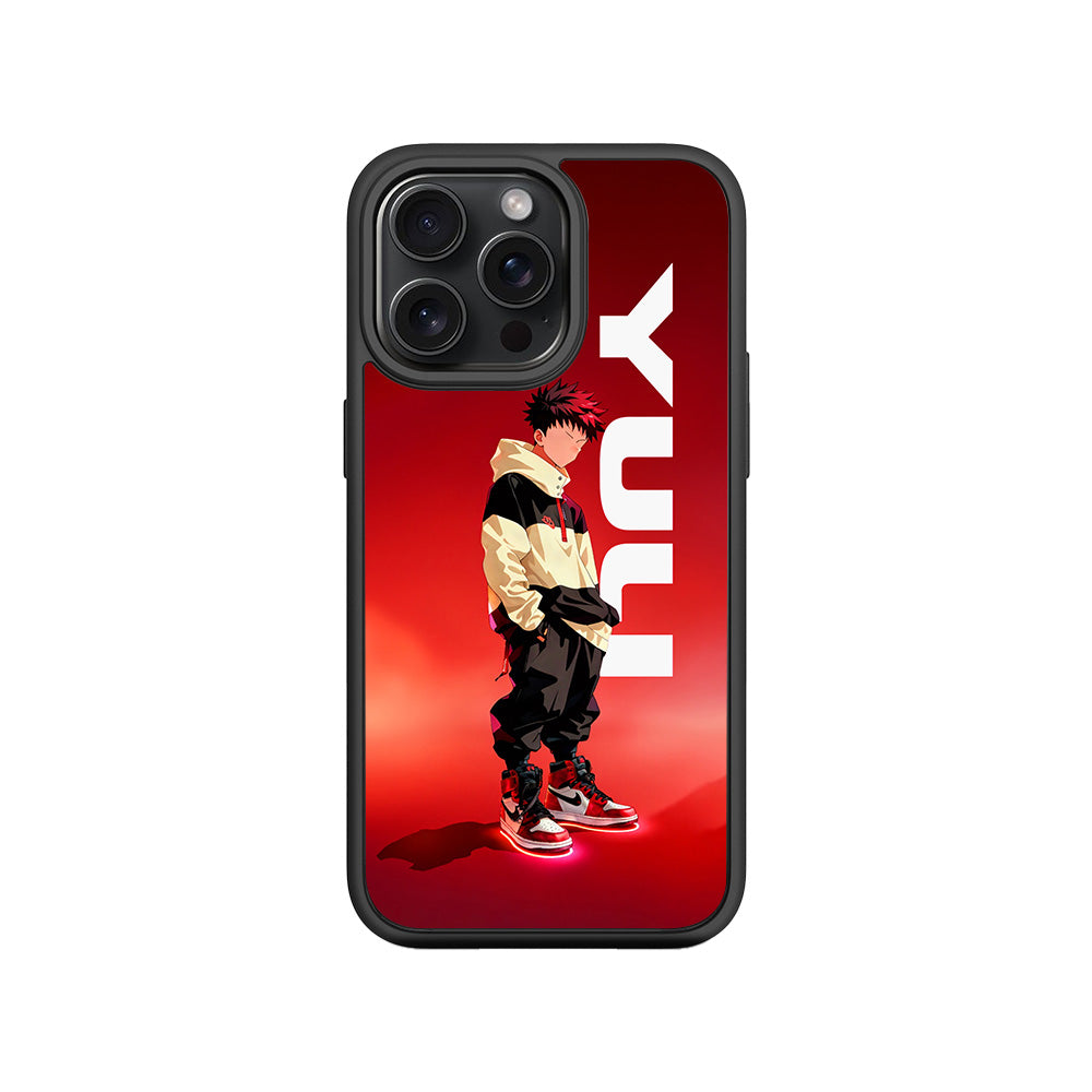 Yuji Drip Anime 3D Skin with Shockguard Armour Magsafe Case for Apple iPhone 15 Pro