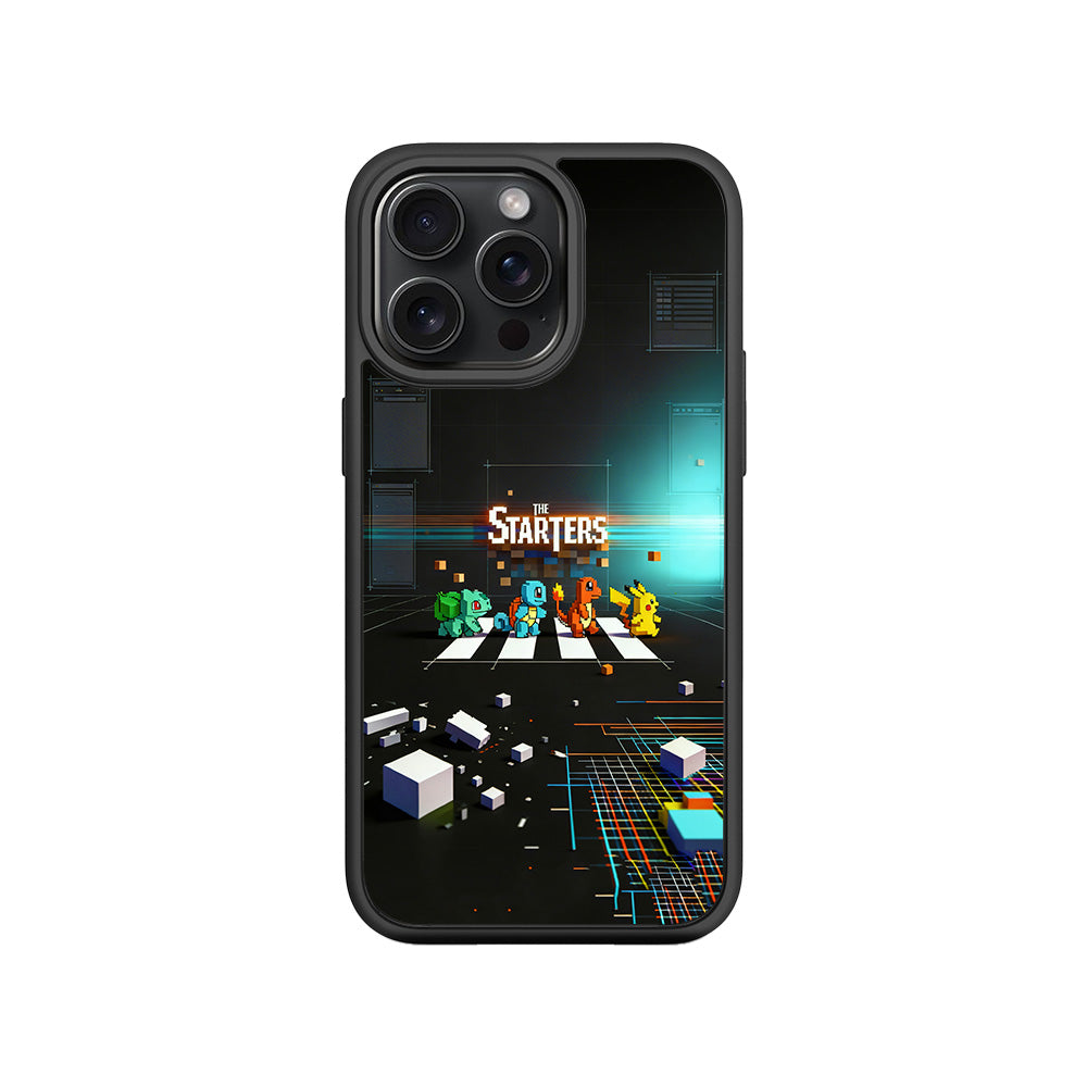 The Pokemon Starters 3D Skin with Shockguard Armour Magsafe Case for Apple iPhone 15 Pro
