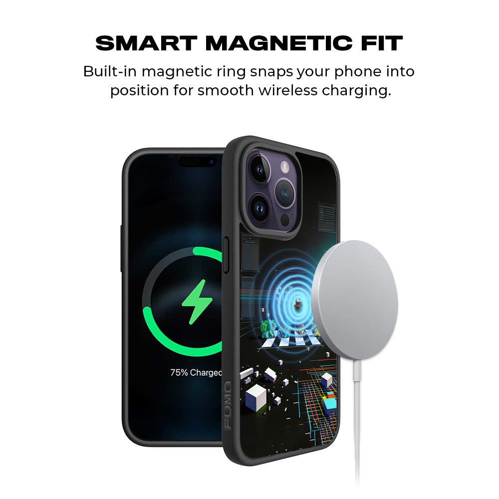 The Pokemon Starters 3D Skin with Shockguard Armour Magsafe Case for Apple iPhone 15 Pro