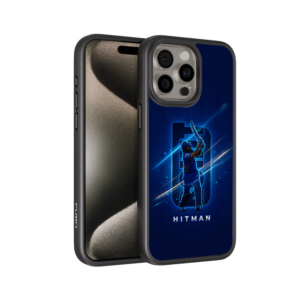 Rohit Sharma Hitman Cricket Sports 3D Skin with Shockguard Armour Magsafe Case for Apple iPhone 15 Pro