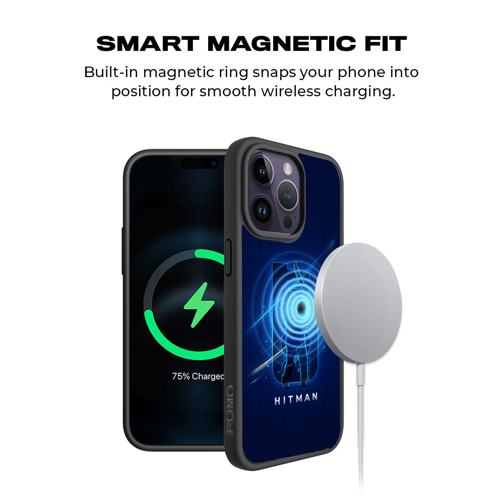 Rohit Sharma Hitman Cricket Sports 3D Skin with Shockguard Armour Magsafe Case for Apple iPhone 15 Pro