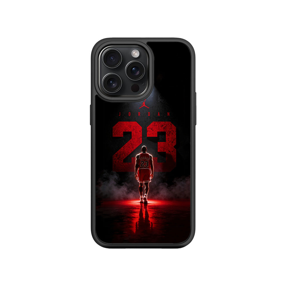 Michael Jordan Legacy Sports 3D Skin with Shockguard Armour Magsafe Case for Apple iPhone 15 Pro