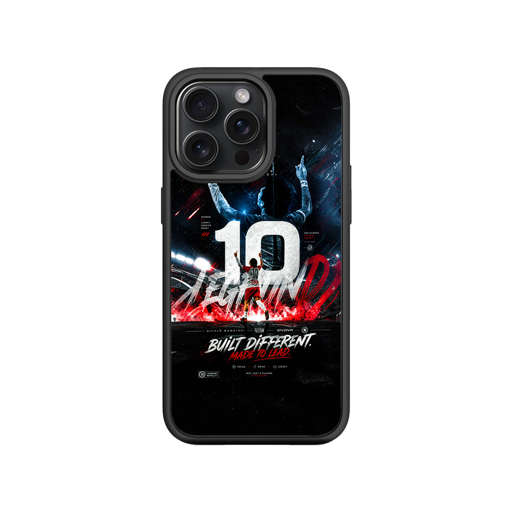 Number 10 Football Sports 3D Skin with Shockguard Armour Magsafe Case for Apple iPhone 15 Pro