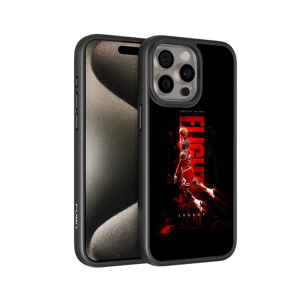 Jordan 23 Flight Sports 3D Skin with Shockguard Armour Magsafe Case for Apple iPhone 15 Pro