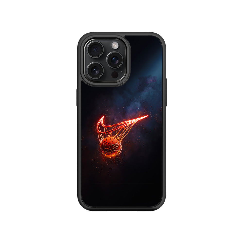 Basketball Nike Fire Sports 3D Skin with Shockguard Armour Magsafe Case for Apple iPhone 15 Pro