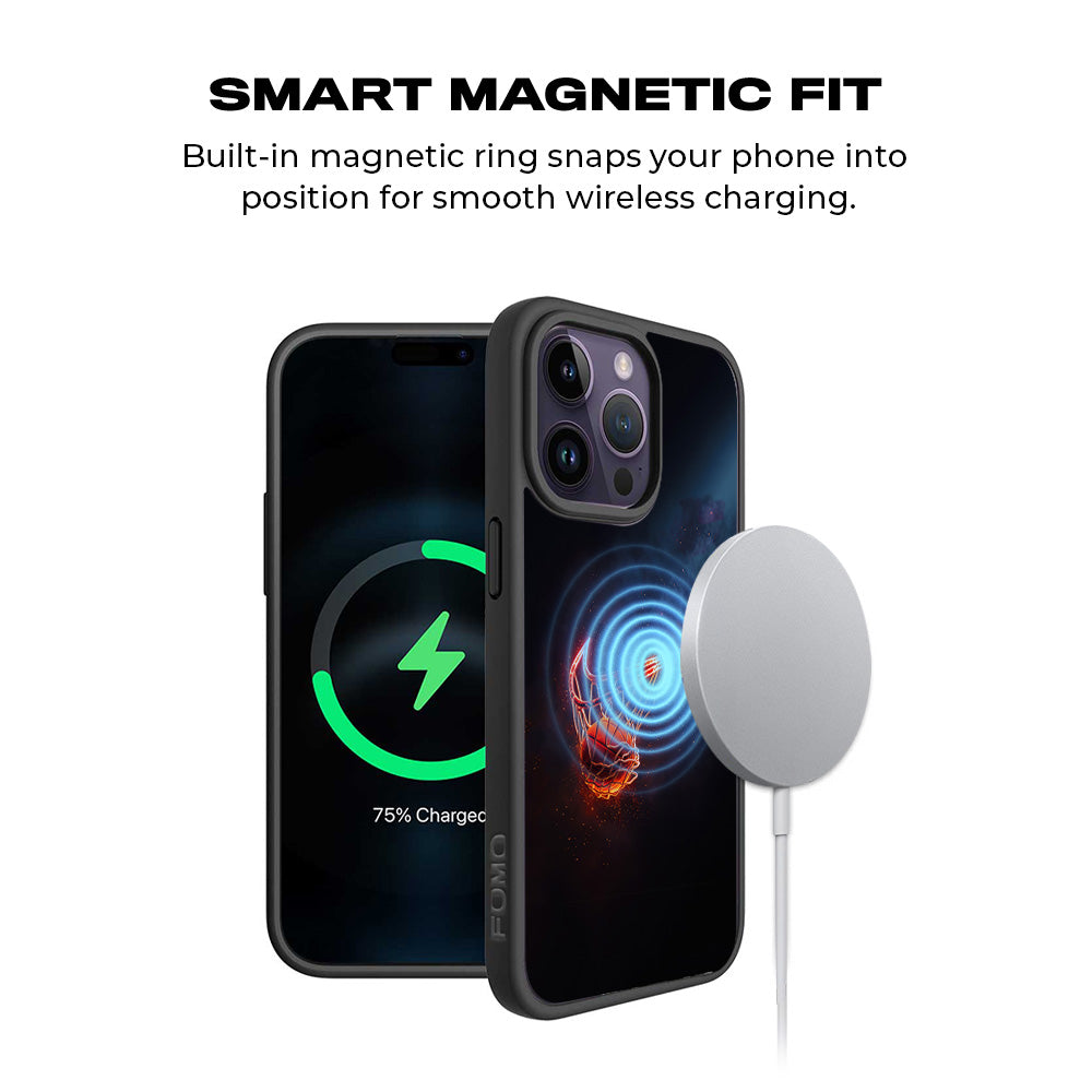 Basketball Nike Fire Sports 3D Skin with Shockguard Armour Magsafe Case for Apple iPhone 15 Pro