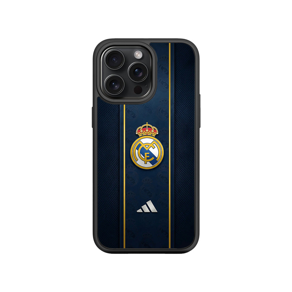 Real Madrid Sports 3D Skin with Shockguard Armour Magsafe Case for Apple iPhone 15 Pro Max
