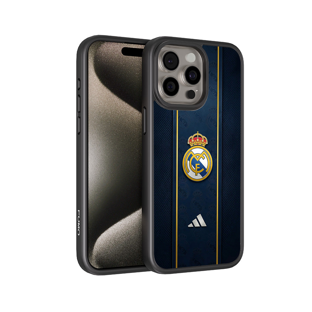 Real Madrid Sports 3D Skin with Shockguard Armour Magsafe Case for Apple iPhone 15 Pro Max