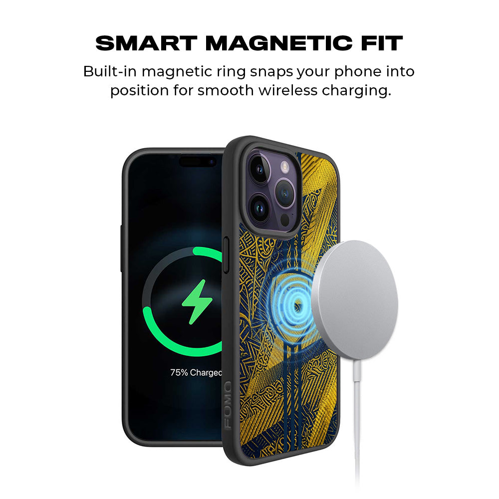 Arsenal Alternate Kit Sports 3D Skin with Shockguard Armour Magsafe Case for Apple iPhone 15 Pro