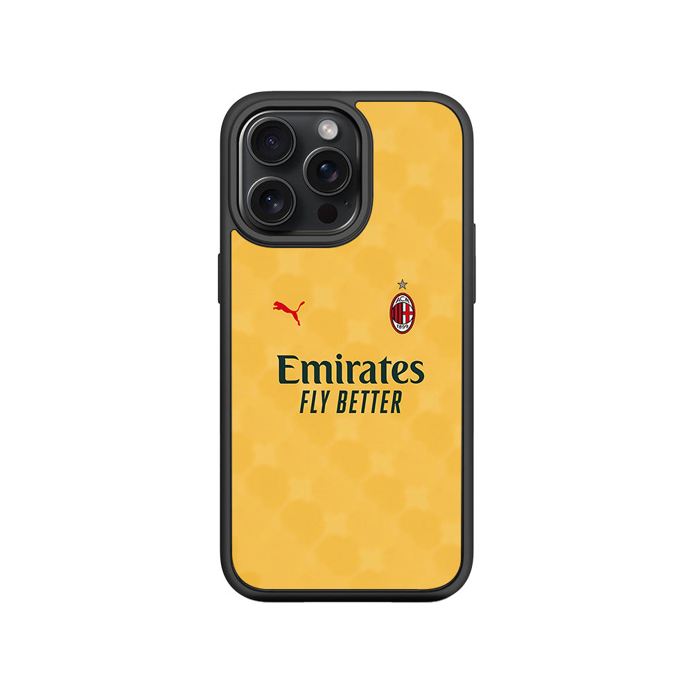 Emirates Yellow 3D Skin with Shockguard Armour Magsafe Case for Apple iPhone 15 Pro Max