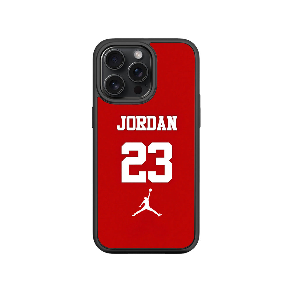 Jordan 23 3D Skin with Shockguard Armour Magsafe Case for Apple iPhone 15 Pro