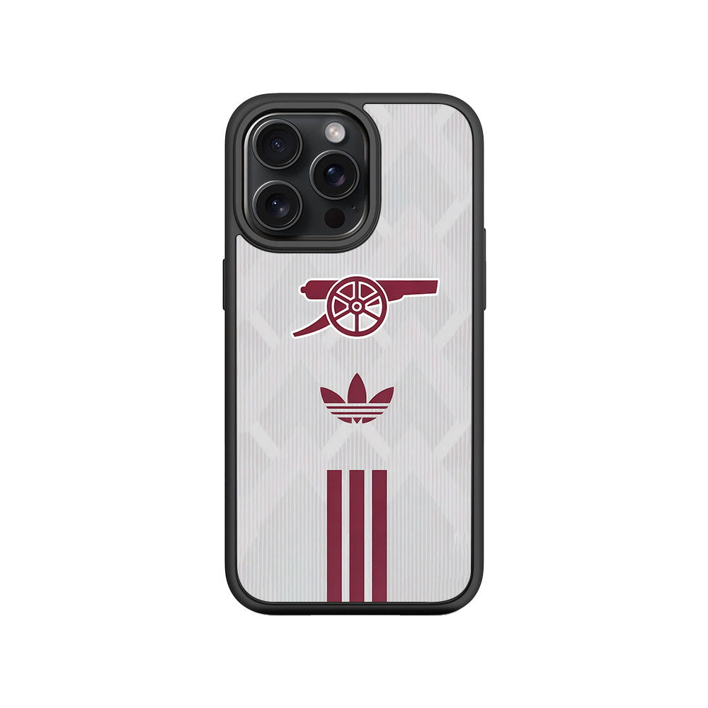 Arsenal x Adidas 3D Skin with Shockguard Armour Magsafe Case for Apple iPhone 15 Pro