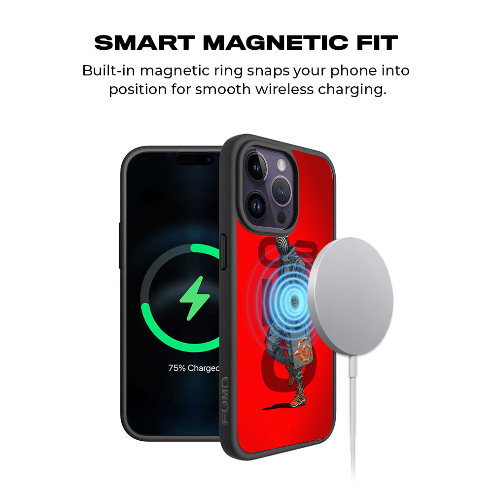 Obito Rebirth 3D Skin with Shockguard Armour Magsafe Case for Apple iPhone 15 Pro Max