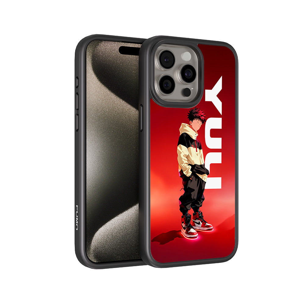 Yuji Drip Anime 3D Skin with Shockguard Armour Magsafe Case for Apple iPhone 15 Pro Max
