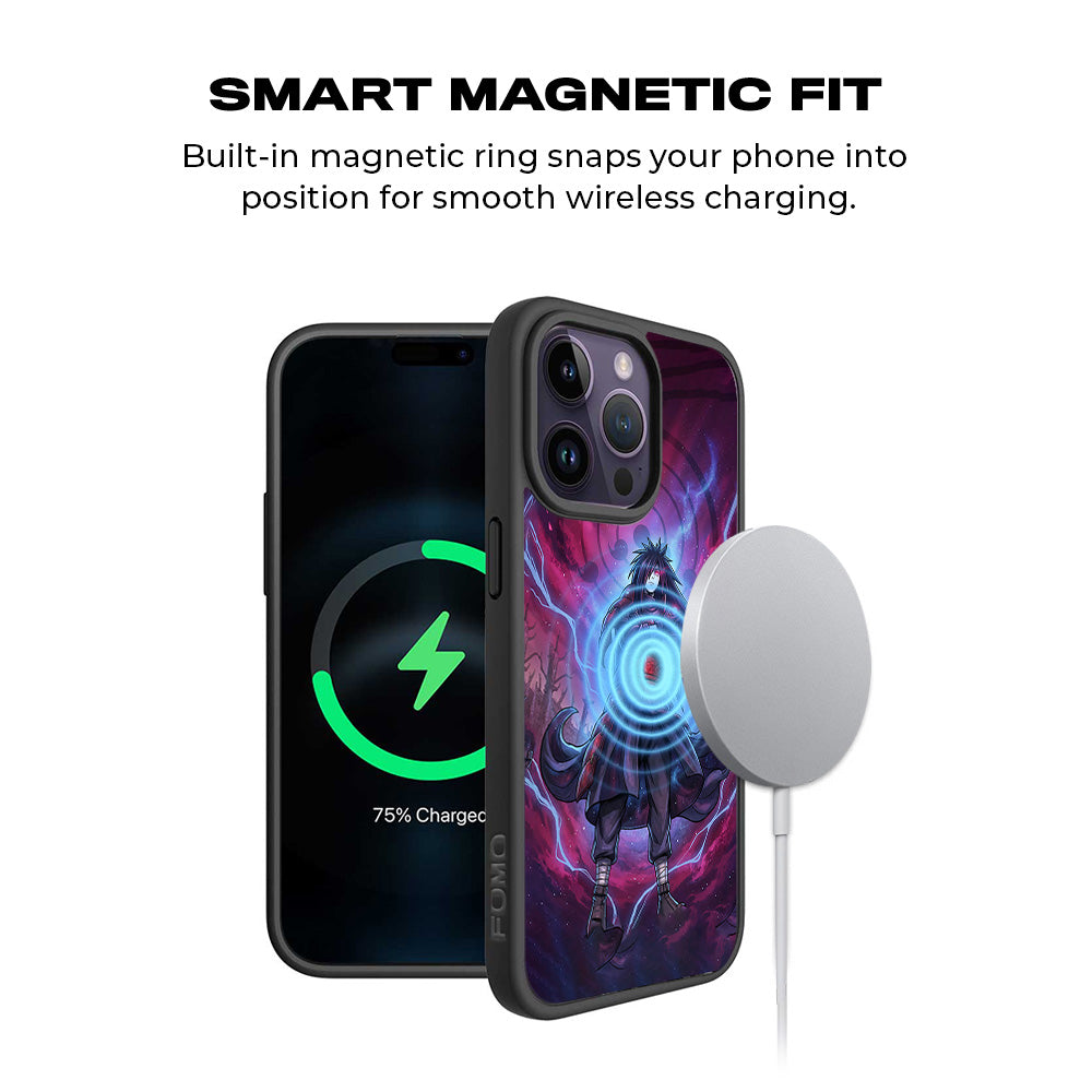 Madara Eternal Shinobi Anime 3D Skin with Shockguard Armour Magsafe Case for Apple iPhone 15 Pro Max