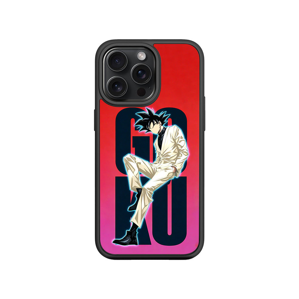 Goku Streetwear Aura 3D Skin with Shockguard Armour Magsafe Case for Apple iPhone 15 Pro Max
