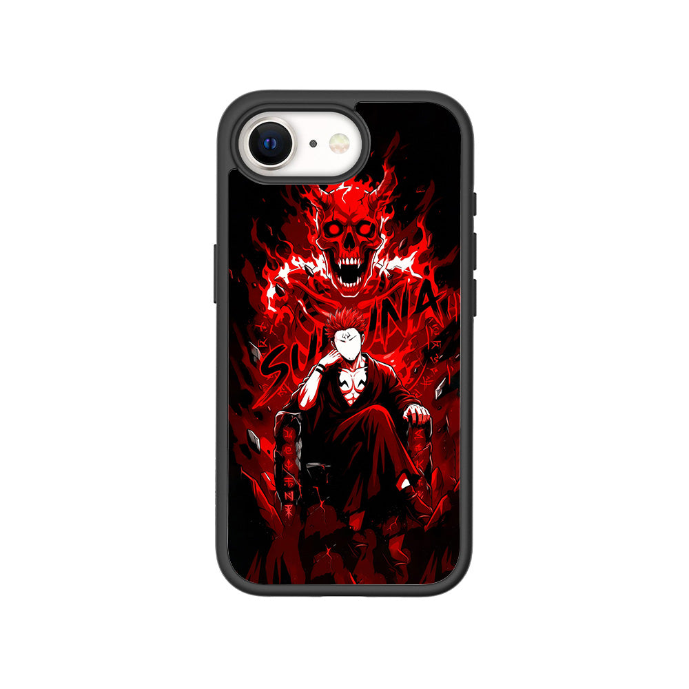 Sukuna Inferno Throne 3D Skin with Shockguard Armour Magsafe Case for Apple iPhone 16E