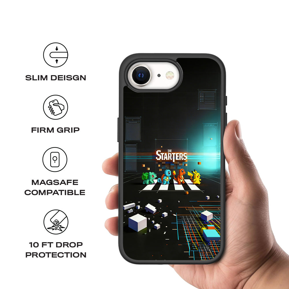 The Pokemon Starters 3D Skin with Shockguard Armour Magsafe Case for Apple iPhone 16E