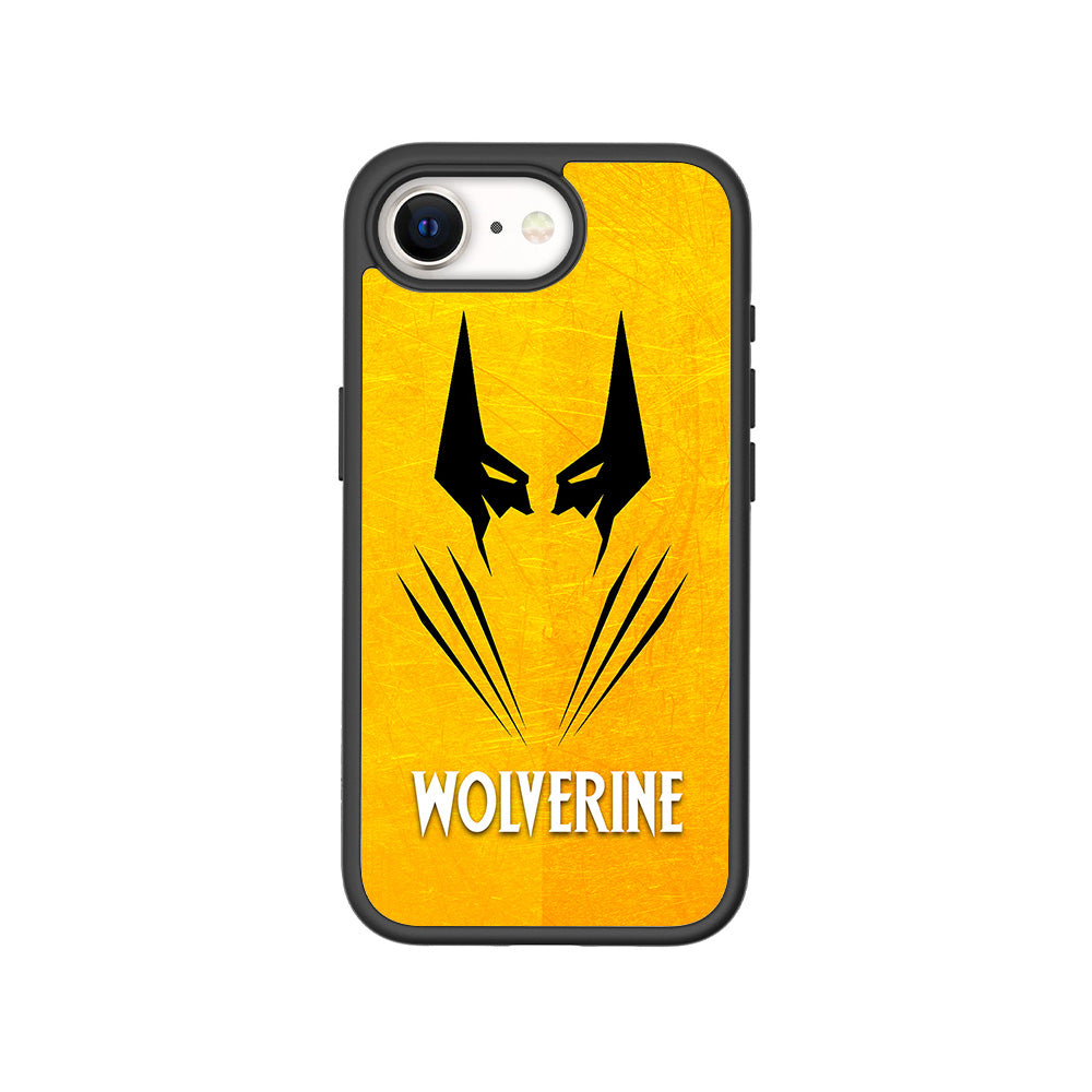 Wolverine with Yellow Background 3D Skin with Shockguard Armour Magsafe Case for Apple iPhone 16E