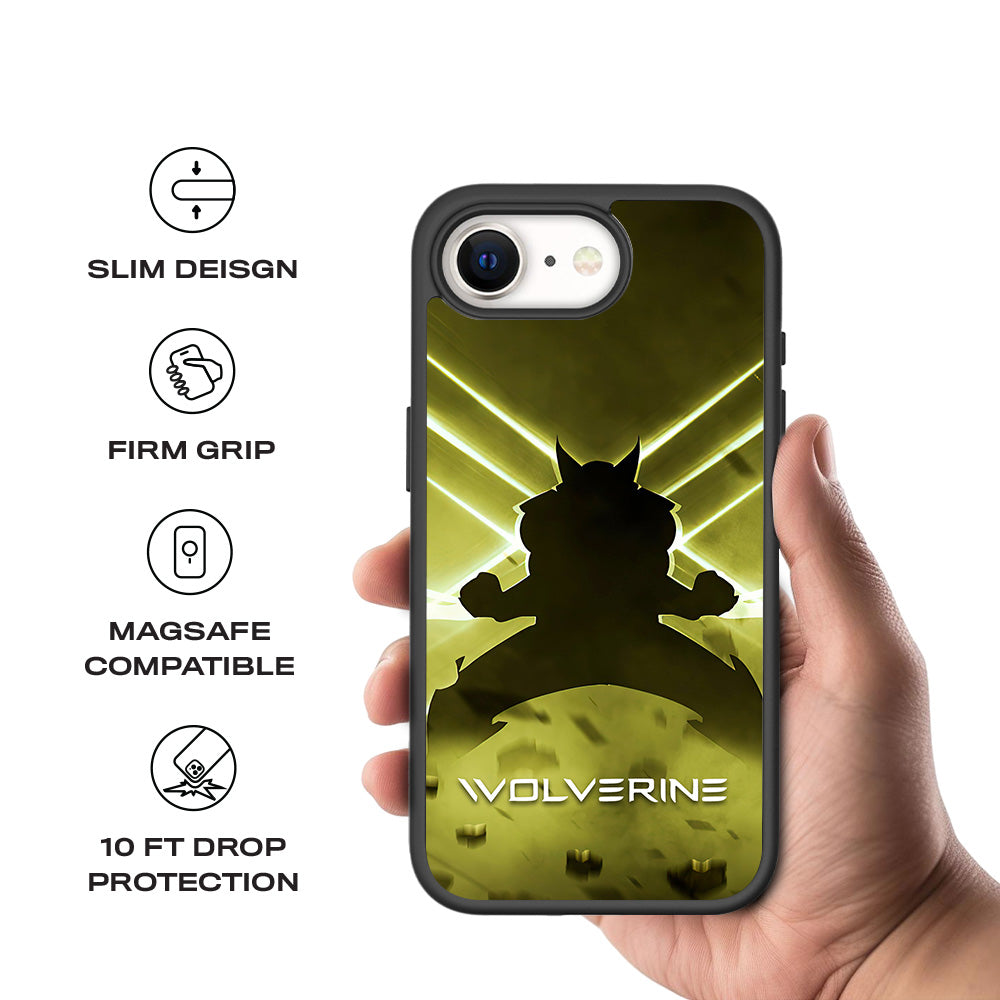 The Wolverine Comic 3D Skin with Shockguard Armour Magsafe Case for Apple iPhone 16E