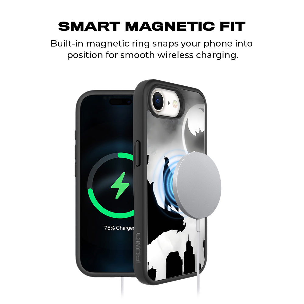 Gotham Hero 3D Skin with Shockguard Armour Magsafe Case for Apple iPhone 16E