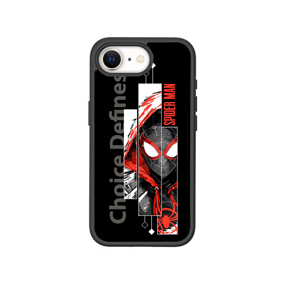 Spider-Man Choice Defines Comics 3D Skin with Shockguard Armour Magsafe Case for Apple iPhone 16E