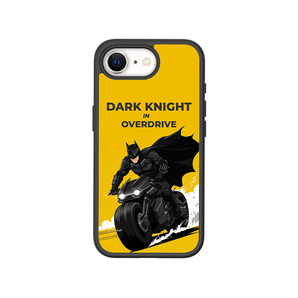 Dark Knight Overdrive Comics 3D Skin with Shockguard Armour Magsafe Case for Apple iPhone 16E