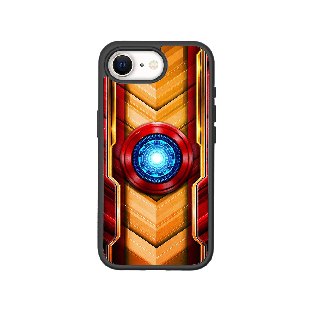 Iron Man Armor 3D Skin with Shockguard Armour Magsafe Case for Apple iPhone 16E