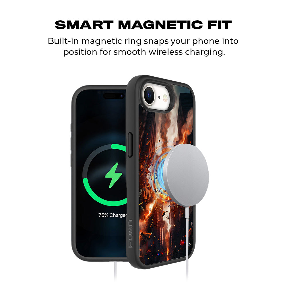 Spider-Man With Great Power 3D Skin with Shockguard Armour Magsafe Case for Apple iPhone 16E