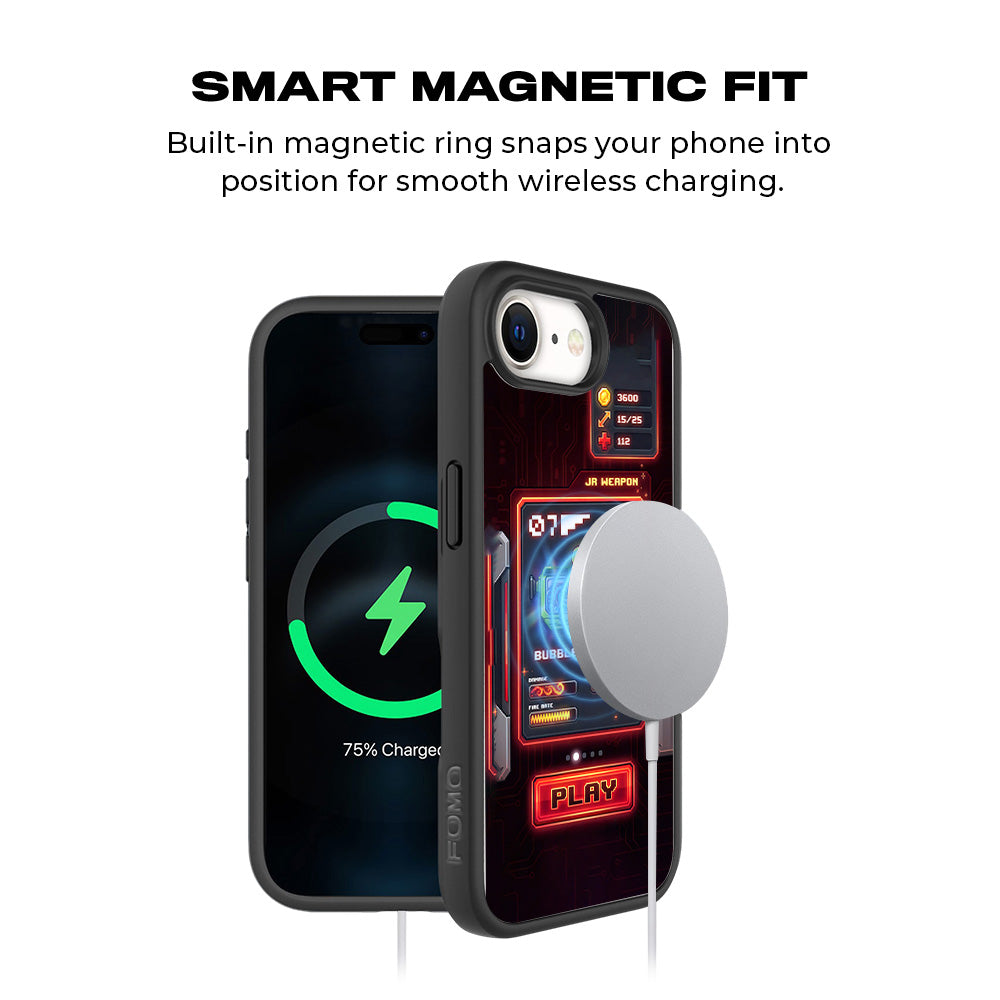 Bubble Blaster 3D Skin with Shockguard Armour Magsafe Case for Apple iPhone 16E