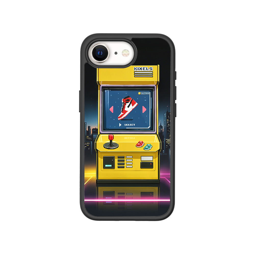 Pixel Sneaker Arcade 3D Skin with Shockguard Armour Magsafe Case for Apple iPhone 16E