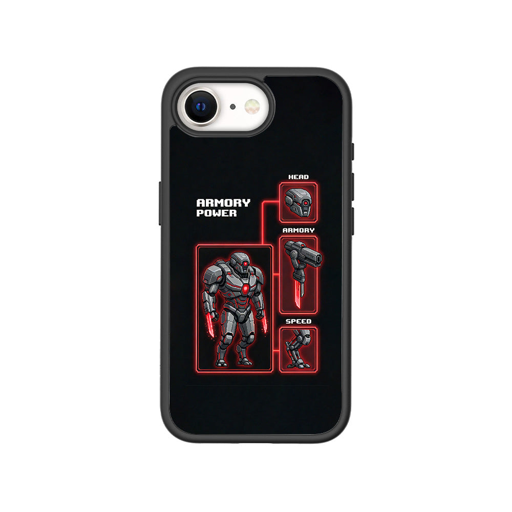 Armory Power 3D Skin with Shockguard Armour Magsafe Case for Apple iPhone 16E
