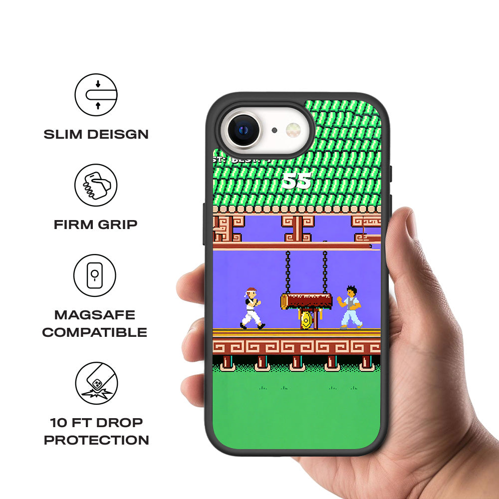 Kung Fu Clash 3D Skin with Shockguard Armour Magsafe Case for Apple iPhone 16E